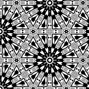 Magic Hexagons Black and White