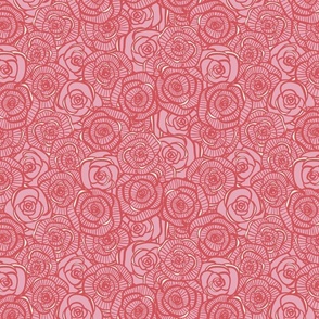 Bed of Roses in Red and Pink,  medium