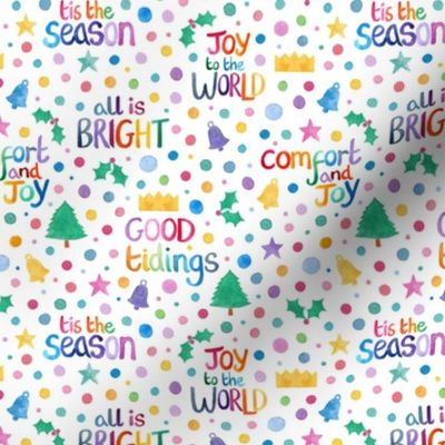 All Is Bright - rainbow christmas carols - small scale