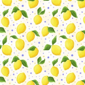 Classic Lemons & Dots - large scale