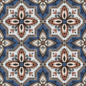 Soft Colors Azulejo Tile. East Fork Autumnal Table Linens Challenge