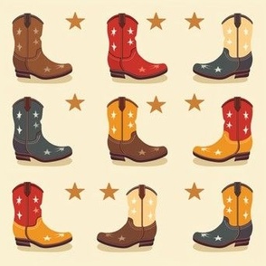cowboy boots western pattern 
