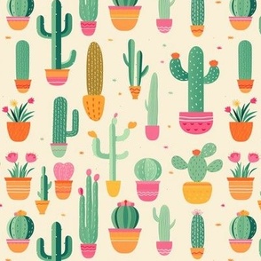 Little summer cactus desert succulent