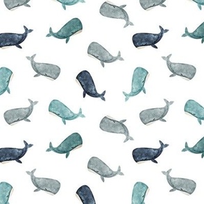 small jonah's whale toss // all blues and grays on white