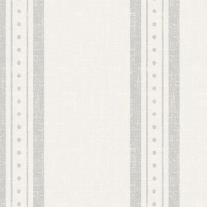 Striped Dreams - Cream/Greige Linen 
