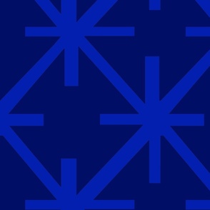 Pantone Blue Abstract star pattern medium