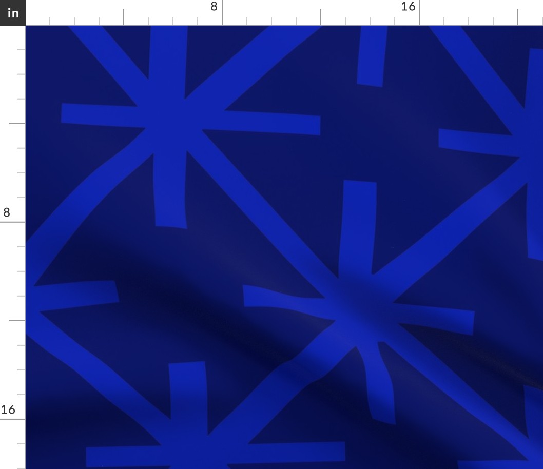 Pantone Blue Abstract star pattern medium