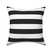 Nautical Stripe, Anthracite Black, Medium Scale 