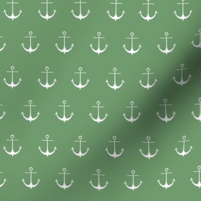 Nautical Christmas Anchors - Green