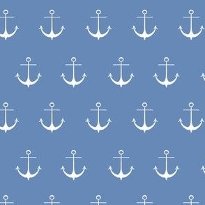 Nautical Anchors - Calm Blue