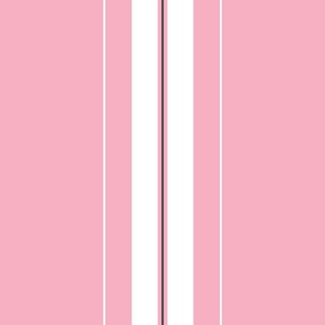 Bubblegum Pink Stripes - large scale