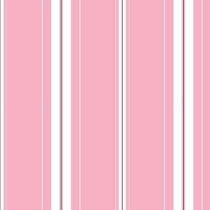 Bubblegum Pink Stripes - small scale