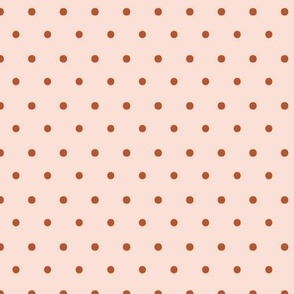 Polka Dot in pink and rust