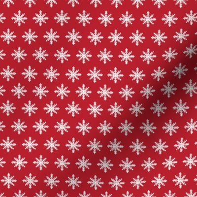Red Sweater Snowflakes