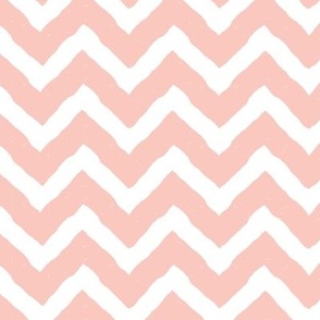 Chevron Zig Zag Pattern Pink and White