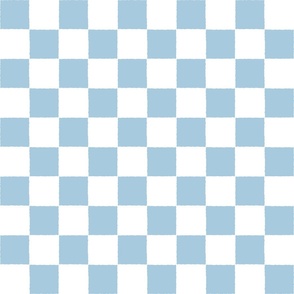 Checkerboard Pattern Blue and White Squares