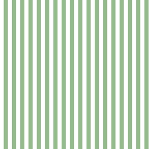 Green and white stripes Fabric and Wallpaper