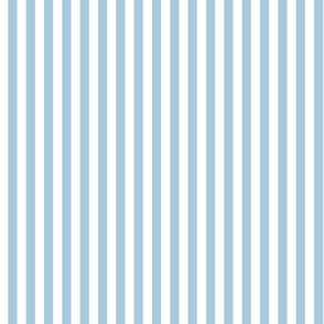 Blue and white stripes Fabric and Wallpaper