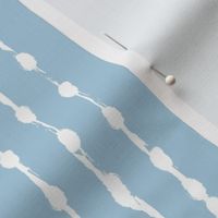 White stripes on blue hand painted textured stripes Fabric and Wallpaper