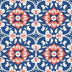 Hawaiian Floral Tile