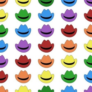 Rainbow Cowboy Hats