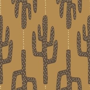 large - saguaro cactus - wheat