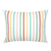 Vintage summer time - medium stripes - FABRIC