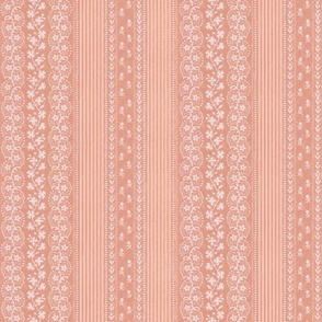 lacy pink stripe