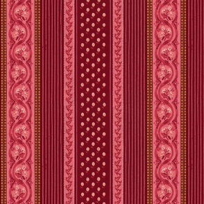 Bold red and pink stripes 