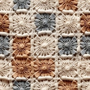 Granny Square Earthtone Colorful Crochet, Baby Blanket Nursery, Cute Bright Bold Spring Summer Design