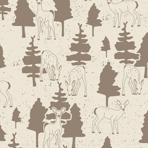 deer forest friends - morel