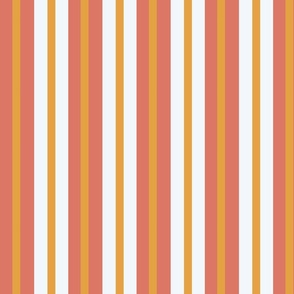 Quirky Stripes in Yellow, Orange and White_MED