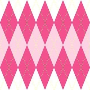 Preppy Pink Argyle