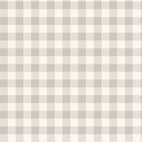 neutral gingham_ taupe gray _1in woven linen texture 