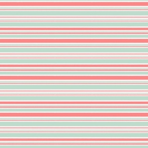 Retro Vintage Red and Green Holiday Christmas Peppermint Candy Stripes