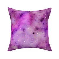 cotton candy purple speckled abstract