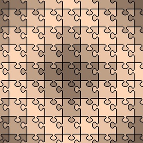Monochromatic Tan Jigsaw Puzzle (no AI)