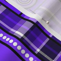 Geometric Plaid - Purple (Mirror)