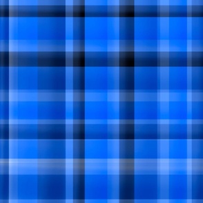 Monochrome Blue Plaid