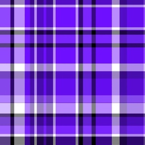 Monochrome Purple Plaid