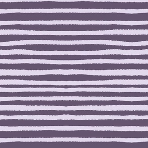 Fern Forest Stripes Mulberry & Lavender, Large Stripe Repeat