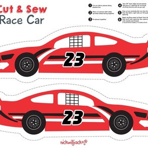 Cut and sew race car red 23