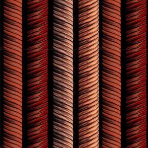 (M) Chevron Copper Tube Orange Gradient