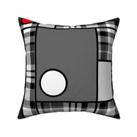 Geometric Plaid - Black and White