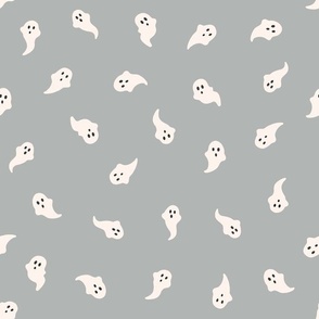 little ghosts on dusty grey