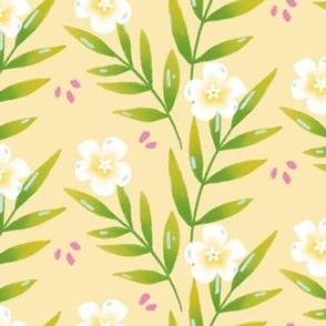 Tropical Oasis Pastel Yellow