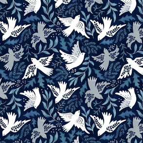 Blue doves leaves Non-Directional small