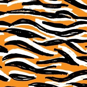 pattern orange black white tiger fur design, abstract