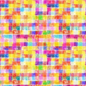 All the Colors Dopamine Plaid - Large Scale