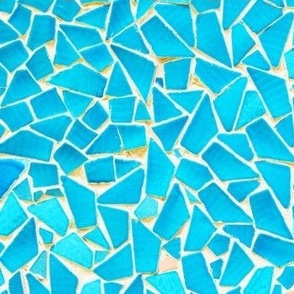 Mosaic blue turquoise